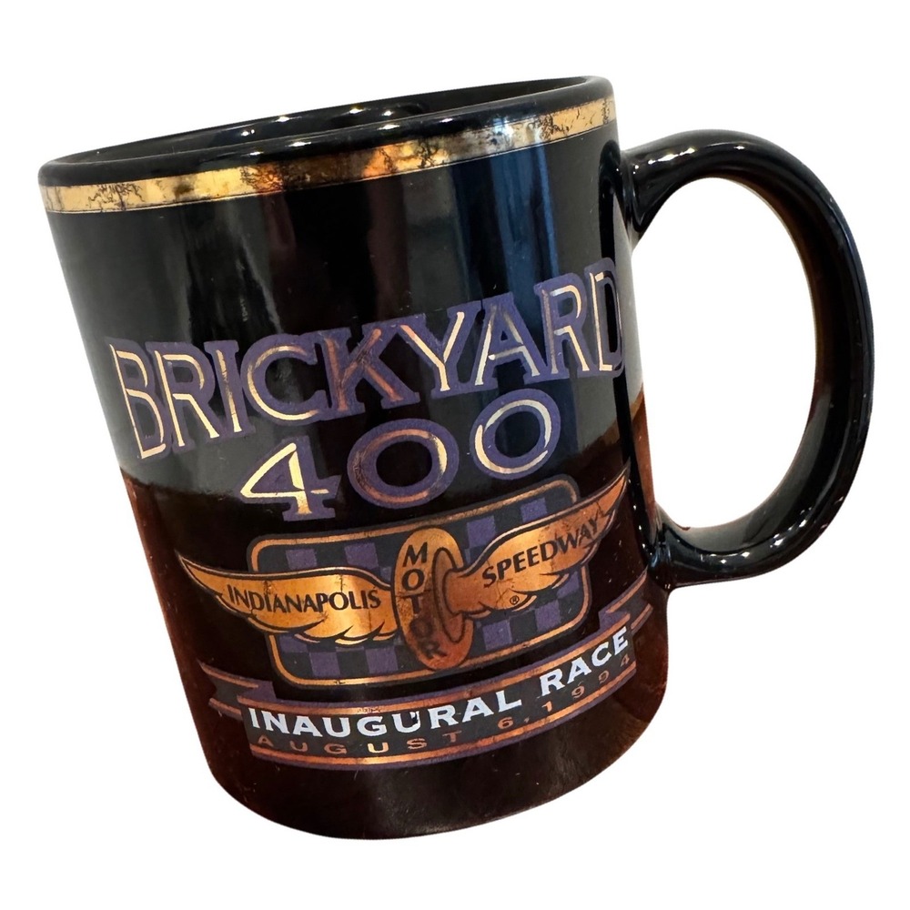 Vintage‎ 1994 Brickyard 400 Inaugural Race Indianapolis Motor Speedway Mug Black